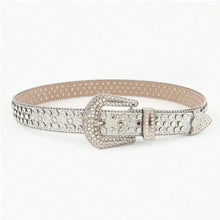 PU Leather Rhinestone Belt Belts