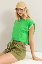 HYFVE Drawstring Hem Crop Top Woman T Shirts