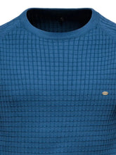 Texture Round Neck Long Sleeve Sweater