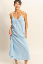 HYFVE Dyed V-Neck Loose Dress Casual Dresses