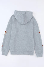 Drawstring Football Long Sleeve Hoodie Woman Sweatshirts
