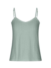Eyelet Lace Detail V-Neck Cami Tanks & Camis