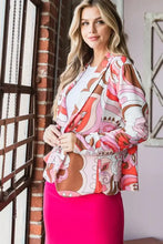 Heimish Full Size Shawl Floral Open Blazers Plus Size Woman Outerwear