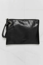 Looking At You PU Leather Wristlet Black One Size Handbags