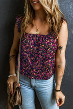 Printed Square Neck Tank Tanks & Camis