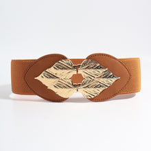 Alloy Leaf Buckle Elastic Belt Belts