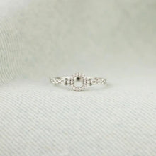 Inlaid Zircon 925 Sterling Silver Ring Silver