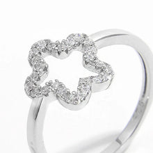 925 Sterling Silver Inlaid Zircon Ring Rings