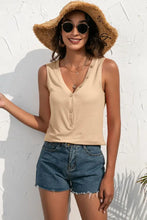 Ivy Lane Buttoned Deep V Tank Tanks & Camis