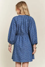 ADORA Batwing Sleeves Floral Dress Casual Dresses
