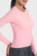 Millennia Round Neck Long Sleeve Sports Top Woman Activewear