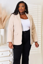 Devine Shawl Collar Long Sleeve Blazer Woman Outerwear