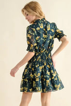 And The Why Floral Print Smocked Waist Mini Dress Casual Dresses