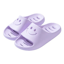 Open Toe Platform Slippers Purple Woman Slippers