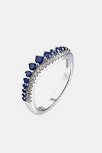 Lab-Grown Sapphire 925 Sterling Silver Rings Royal Blue
