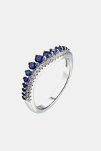 Lab-Grown Sapphire 925 Sterling Silver Rings Royal Blue Rings
