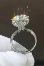 5 Carat Moissanite Side Stone Ring Rings