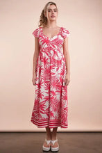 VERY J Tropical Printed Midi Summer Boho Dress Casual Dresses