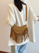 Fringe Studded Shoulder Bag Shoulder Bags