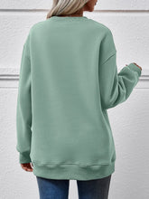 Leopard Lip Graphic Round Neck Sweatshirt Woman Sweatshirts