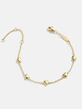 18K Gold-Plated Titanium Steel Bracelet Heart One Size