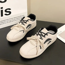 Contrast Flat Sneakers Light Gray Woman Sneakers