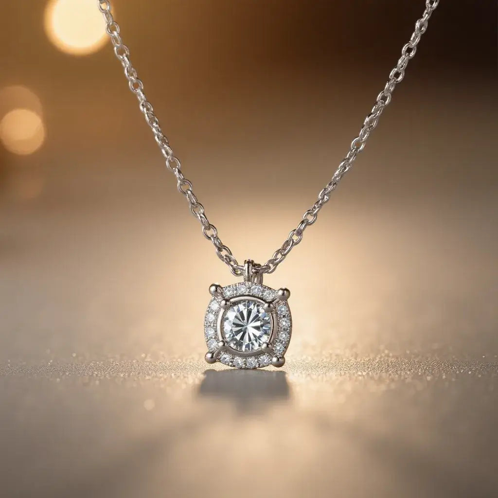 Eleve o Seu Estilo com o Colar de Moissanite de 1 Quilate da Hipomarket