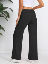 Elastic Waist Wide Leg Pants
