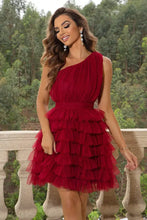 One-Shoulder Sleeveless Dress Cocktail Dress