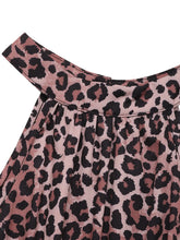 Butterfly Leopard Grecian Neck Maxi Dress
