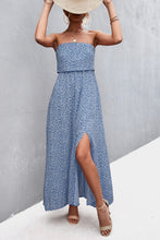 Strapless Split Maxi Dress Cerulean