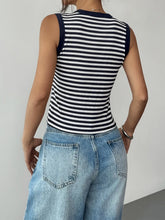 Striped Round Neck Tank