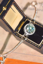 2 Carat Moissanite Platinum-Plated Bracelet Mint White One Size Necklaces