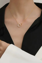 Pearl Hoop Link Pendant Necklace Necklaces