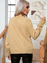 Cable-Knit Long Sleeve Sweater Sweater Pullovers