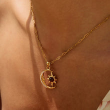 18K Gold-Plated Moon Star Pendant Necklace Gold One Size