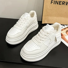Contrast Platform Sneakers White Woman Sneakers