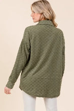 BOMBOM Checkered Button Down Dropped Shoulder Shacket Woman Outerwear