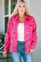 Leopard Raw Hem Jacket Woman Outerwear