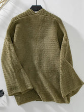 Open Front Long Sleeve Cardigan Woman Outerwear