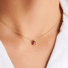 Titanium Steel Inlaid Zircon Pendant Necklace Style A One Size