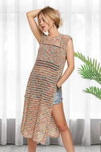 ADORA Multi Color Crochet Tunic Top Woman Outerwear