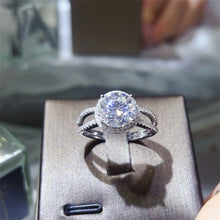 2 Carat 925 Sterling Silver Moissanite Ring
