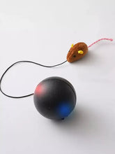 Elektrischer Plüsch-Tierball mit Polyesterplüsch-Maus und leuchtenden Lichtern