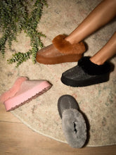 Embellished Faux Fur Platform Slippers for Women