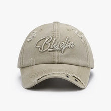 Embroidered Letter Cotton Baseball Cap Khaki One Size Hats