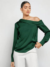 Emerald Green Off Shoulder Blouse for Women
