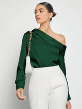 Emerald Green Off Shoulder Blouse for Women
