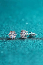 Endless Cheer Moissanite Stud Earrings Silver One Size Earrings