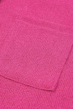 Exposed Seam Detail Henley Knit Hoodie Woman Sweatshirts